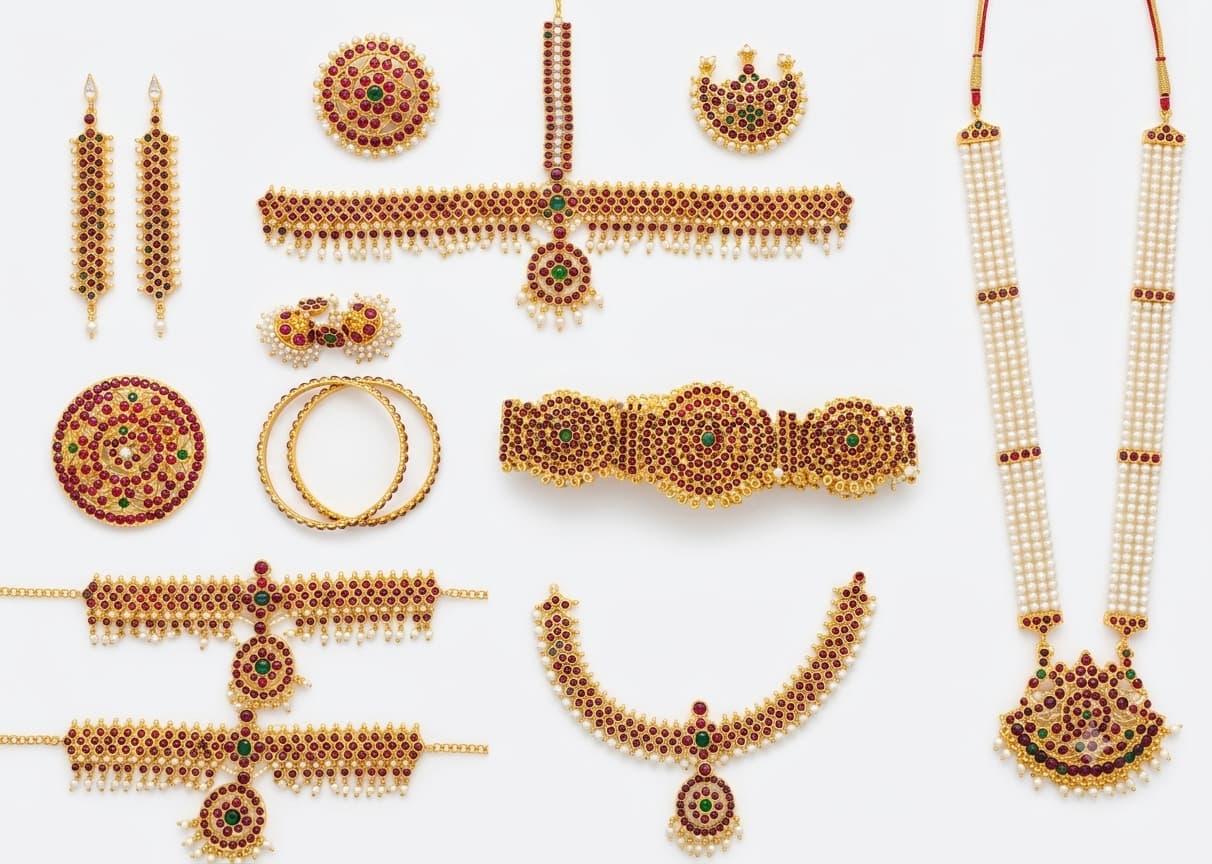 V Bharatanatyam Temple Jewellery Highest Durability