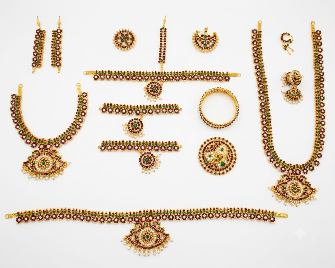 Temple Jewelery Set - Mango Design