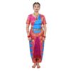 Bharatanatyam Readymade Costume Firoji And Pink