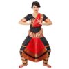 Bharatanatyam Readymade Costume Black And Red